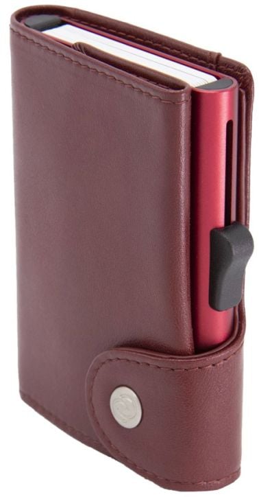 Портфейл за карти и монети C-secure XL Red