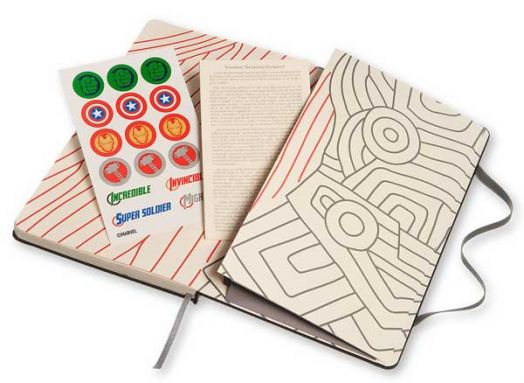 Голям черен тефтер Moleskine The Avengers Thor - Тор с широки редове, Limited Edition