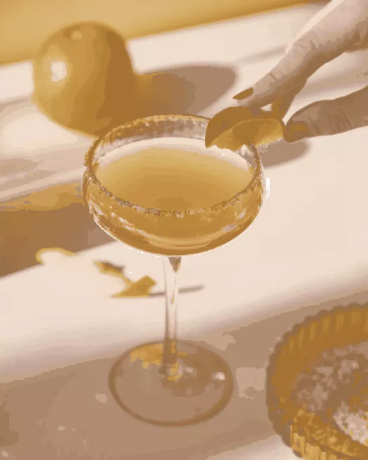 Чаши за коктейл Here's How The Lou Coupe Blue, 2 бр.