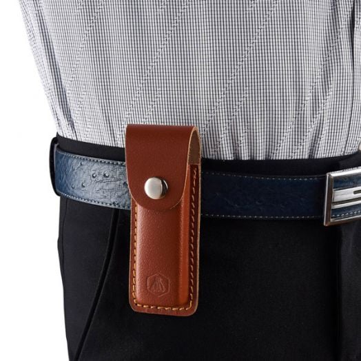 Кожен калъф за ножове Laguiole