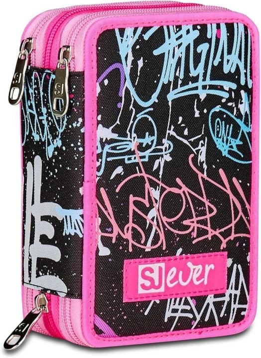 Ученически несесер Seven SJ Ever Fixstar с три отделения, пълен