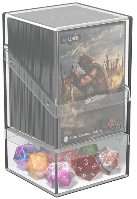 Кутия за карти Ultimate Guard Boulder & Tray Deck Case 100+, прозрачна