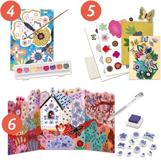 Креативен комплект Djeco - Цветна градина