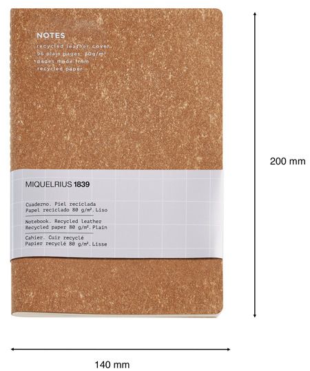 Тетрадка Miquelrius Flexible Cork A5, 96 бели страници