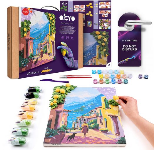 Творчески комплект Okto - Направи 3D картина с лек моделин 