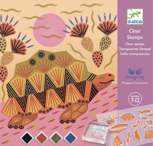 Творчески комплект Djeco - Оцветяване с печати