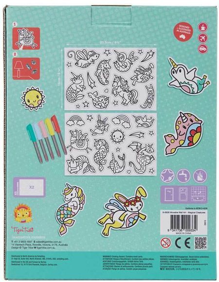 Креативен комплект с подвижни стикери Tiger Tribe - Магически същества