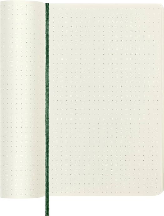 Класически тефтер Moleskine Classic Myrtle Green с меки корици и страници на точки
