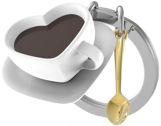 Ключодържател Metalmorphose - Heart Coffee Cup