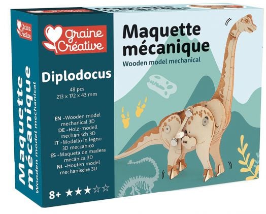 3D механичен модел Graine Creative - Диплодок