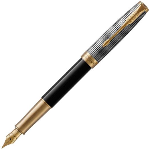 Писалка Parker Royal Sonnet Premium Chiselled Silver & Black GT