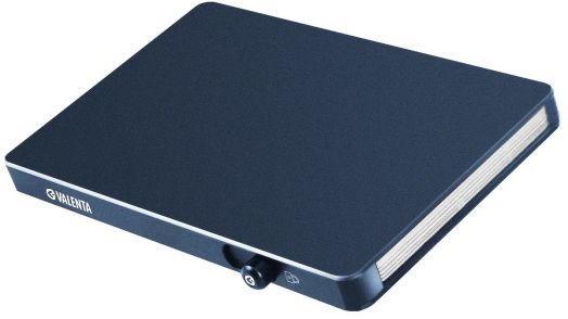 Алуминиев картодържател Valenta MagSafe Titanium Blue