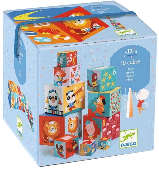 Детски кубчета за игра Djeco: Плаж