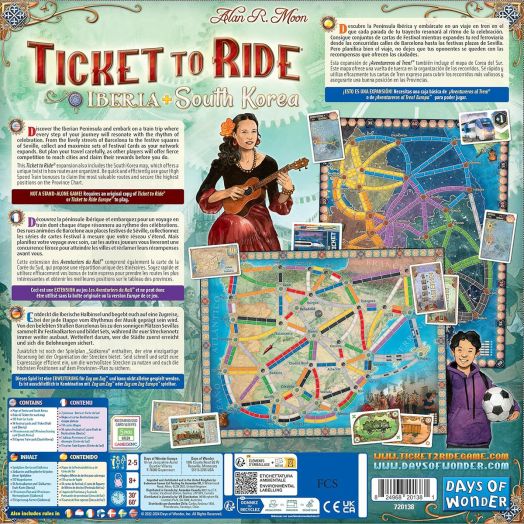 Разширение за настолна игра Ticket to Ride Map Collection 8: Iberia & South Korea
