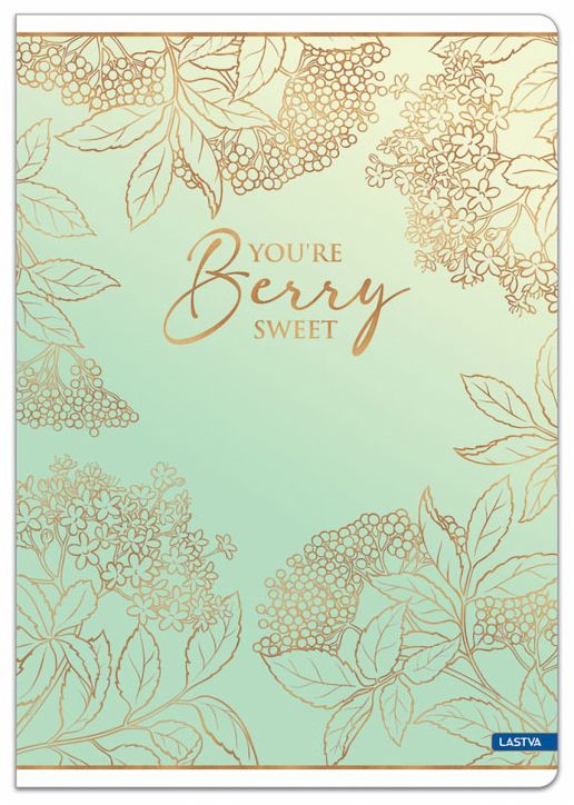 Тетрадка Lastva Berry А5, 50 листа с широки редове