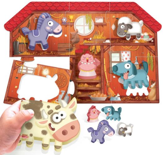 Образователен пъзел Headu - Моят първи: Ферма