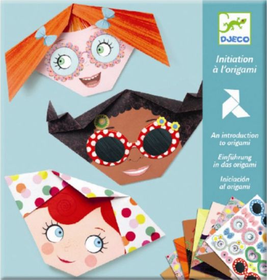 Творчески комплект оригами Djeco - Красиви лица