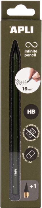 Графитен молив Apli Infinite Neon HB, зелен