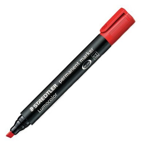 Перманентен маркер Staedtler Lumocolor, червен