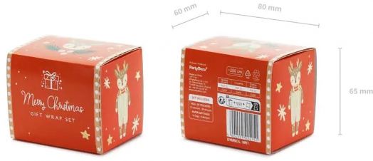 Мини стикери PartyDeco - Весела Коледа