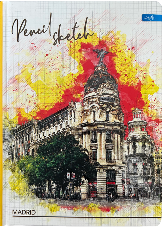 Тетрадка Lastva Sketch, A5, 96 листа, широки редове