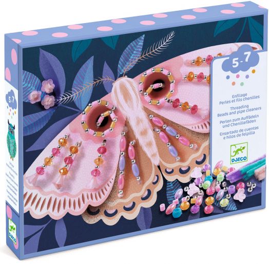 Креативен комплект Djeco - Декорирай картини с мъниста