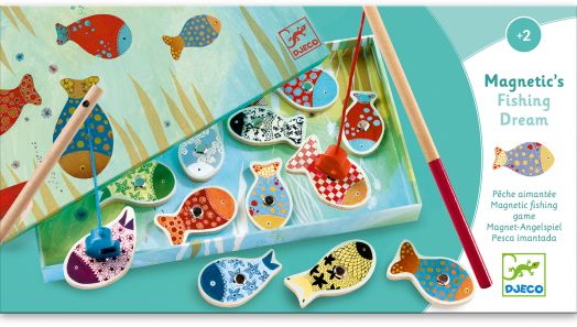 Дървени магнити Djeco - Омагьосан риболов