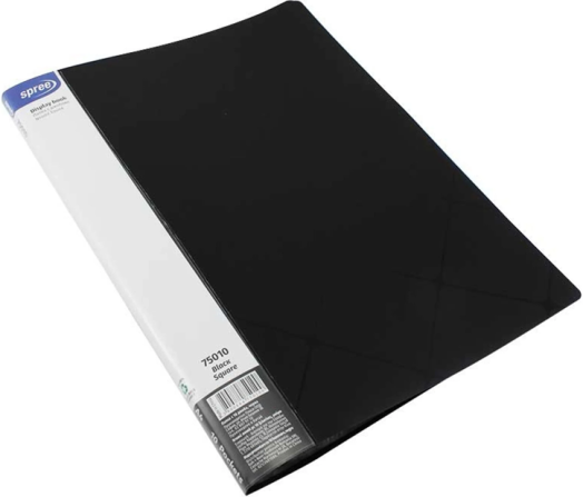 Папка Spree Square с 10 джоба А4, черна