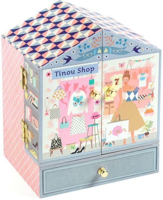 Музикална кутия Djeco: Tinou Shop