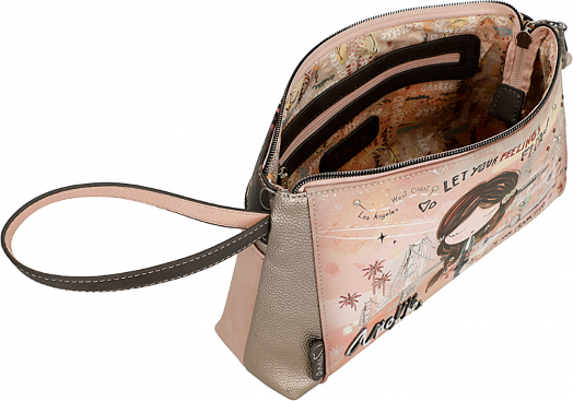 Козметичен несесер Anekke Peace & Love Pink, 28 x 17 x 8 см.