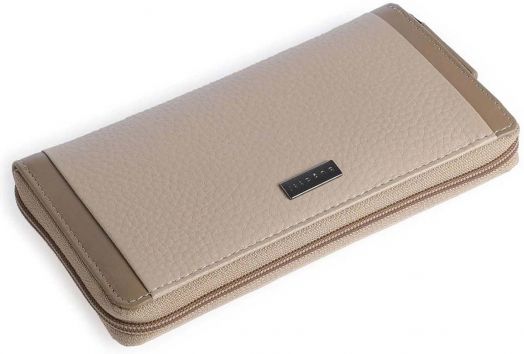 Дамски портфейл Bugatti Sina Long Zip, бежов