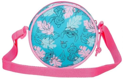 Детска чанта за през рамо Stitch Heart, кръгла