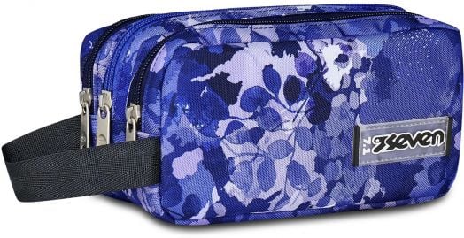 Ученически несесер Seven Freethink Violet с три отделения и ръкохватка