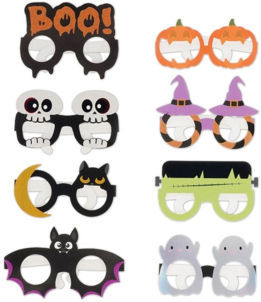 Хартиени парти очила Legami - Halloween, 8 бр.