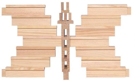 Дървен конструктор Kapla, 100 части