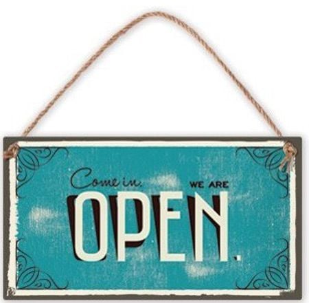 Табелка за стена - Come In. We are open