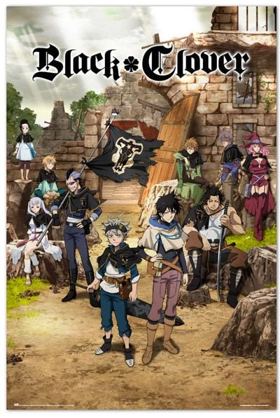 Голям плакат Black Clover - Black Bull Squad And Yuno