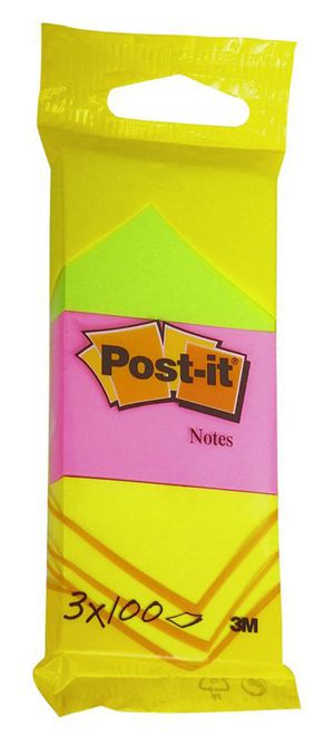 Самозалепващи листчета Post-It, 3 x 100 бр.