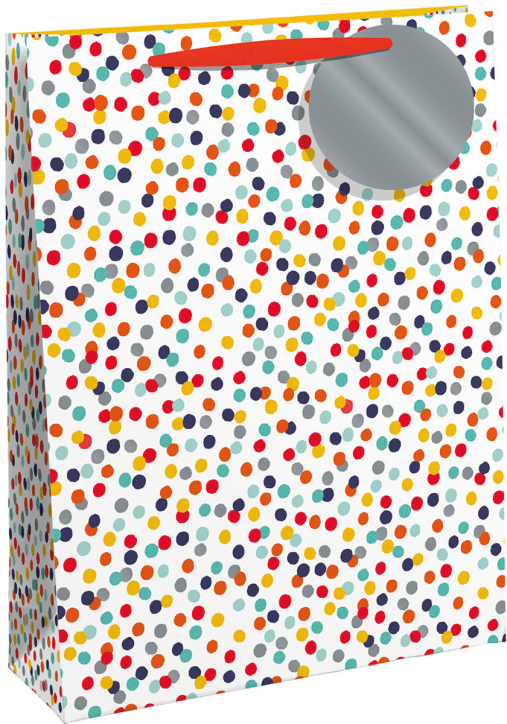 Подаръчна торбичка Eurowrap - Multi Dots, малка