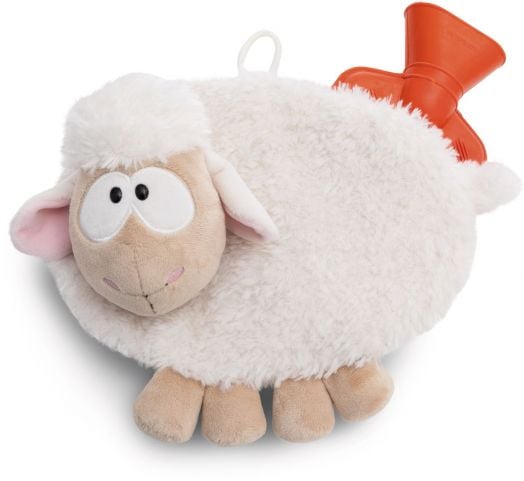 Бутилка за гореща вода Nici с бяла овчица, 350 мл.