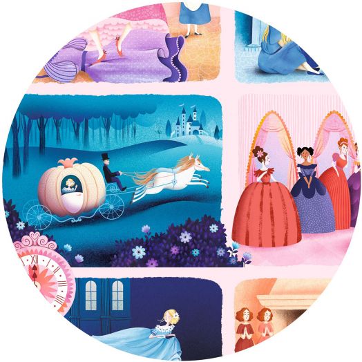 Детски пъзел Djeco от приказка - Пепеляшка