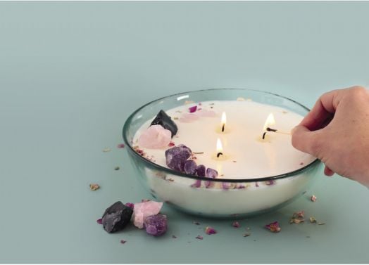 Комплект за правене на свещ Graine Creative - Литотерапия XXL