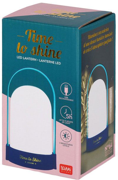 LED лампа фенер Legami - Time To Shine