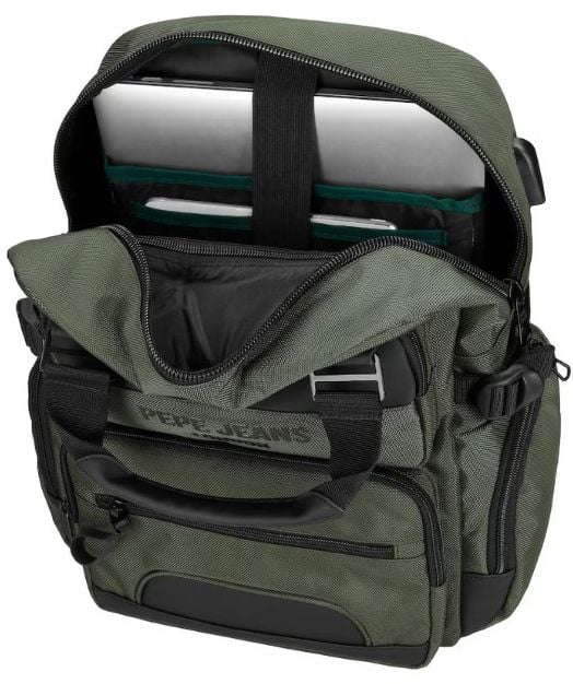 Раница за лаптоп Pepe Jeans Bromley с едно отделение и дръжка