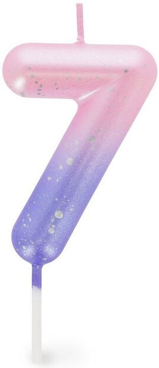 Свещ за рожден ден Legami - Цифра 7, розова