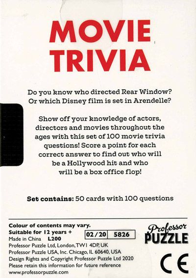 Игра Professor Puzzle: Mini Movie Trivia