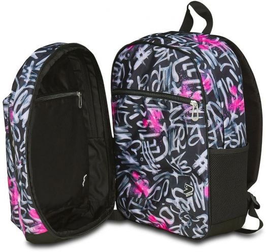 Ученическа раница Seven Pro XXL Reversible Detach Jet Black и безжични слушалки