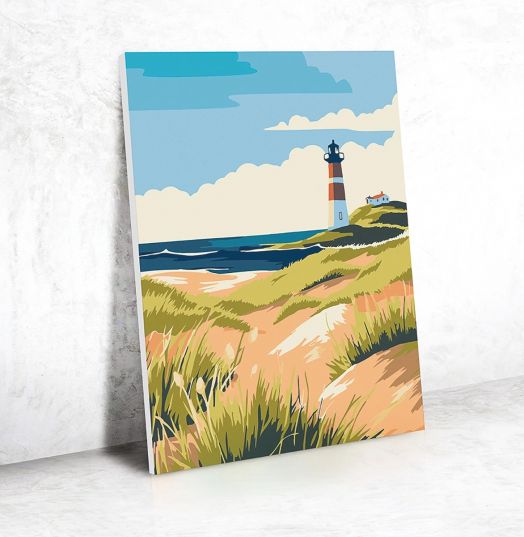 Комплект за рисуване по номера Graine Creative - Фар 30 x 40 см.