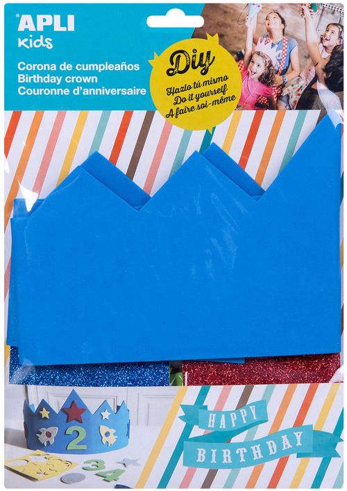 Творчески комплект Apli Kids: Декорирай сам синя коронка
