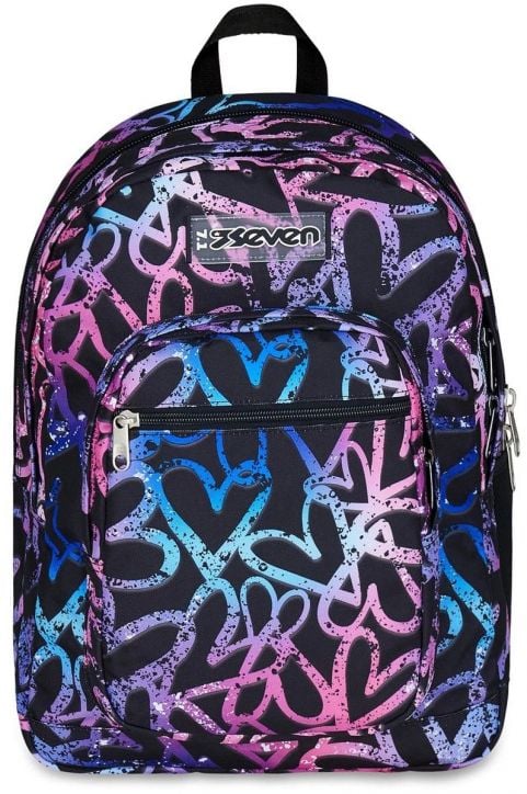 Ученическа раница Seven Freethink Lavender с две отделения и USB порт